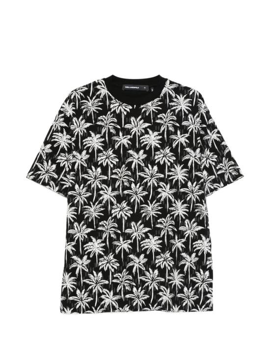 26SS 칼라거펠트 반팔 티셔츠 755139562224990 BLACK