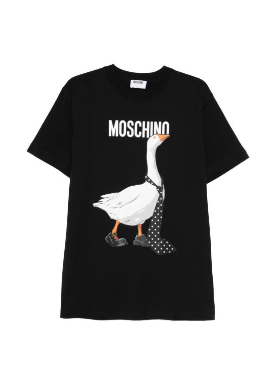 26SS 모스키노 반팔 티셔츠 261ZZ071502411555 BLACK