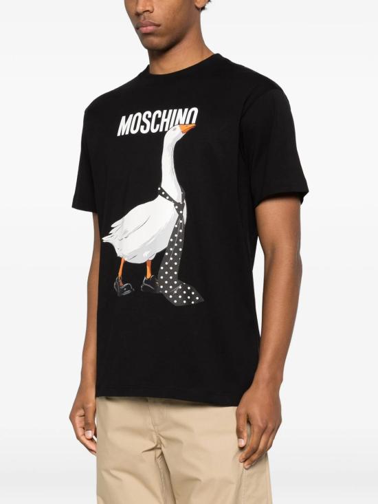 26SS 모스키노 반팔 티셔츠 261ZZ071502411555 BLACK - MOSCHINO