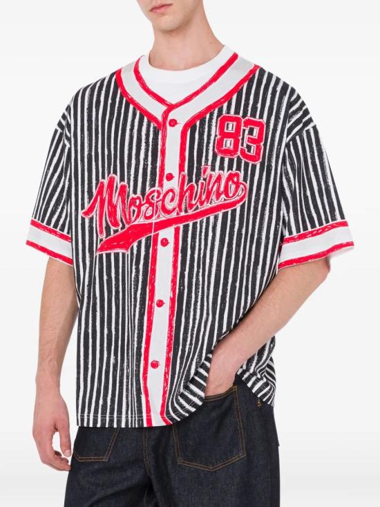 26SS 모스키노 반팔 티셔츠 261ZZ070902413888 RED - MOSCHINO