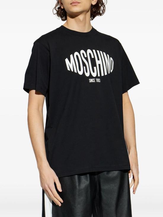 26SS 모스키노 반팔 티셔츠 261ZZ070202411555 BLACK - MOSCHINO