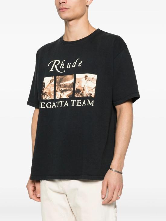26SS 루드 반팔 티셔츠 RHPS26TT130126009 BLACK - RHUDE