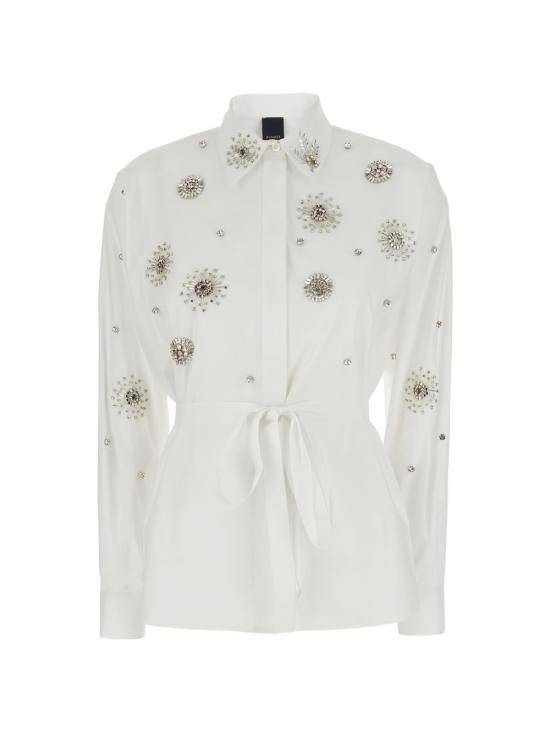 26SS 핑코 셔츠 106225A31WZ04 WHITE - PINKO
