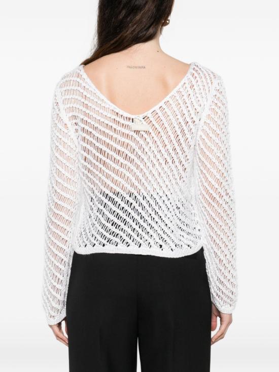 26SS 핑코 스웨터 106540A36HZI6 BIANCO SILVER - PINKO