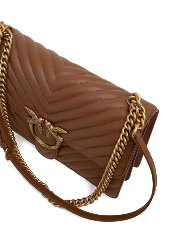 26SS 핑코 토트백 100941A0GKL17Q MARRONE ORO - PINKO