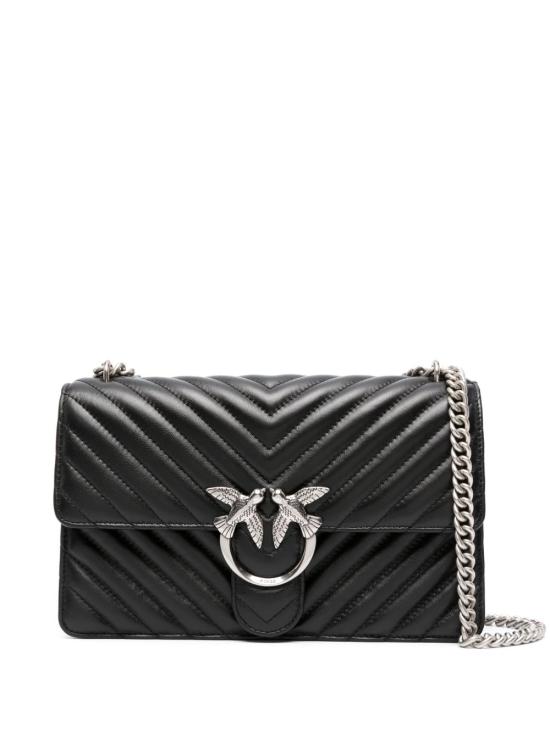 26SS 핑코 토트백 100941A0GKZ99O NERO SILVER