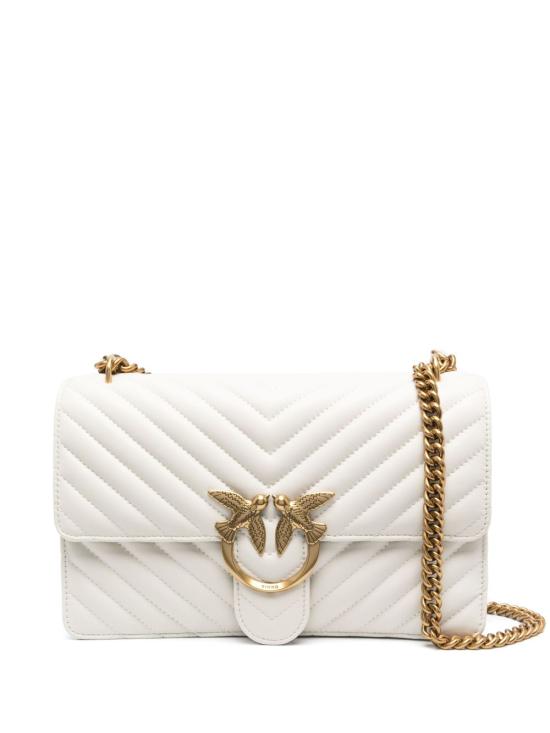 26SS 핑코 토트백 100941A0GKZ14Q BIANCO ORO