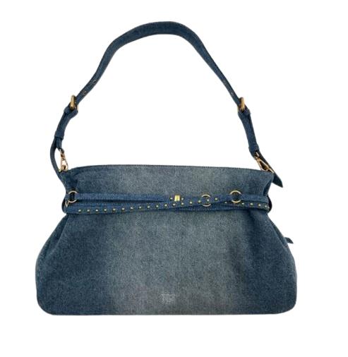 26SS 핑코 숄더백 105903A31GPJDQ DENIM ORO - PINKO