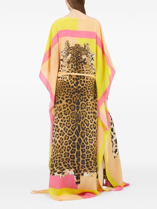 26SS 로베르토 카발리 미디 원피스 WQT180SQR3301000 YELLOW - ROBERTO CAVALLI