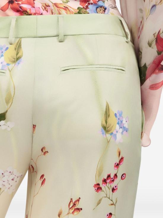 26SS 로베르토 카발리 스트레이트 팬츠 WQT201OZR32D0509 GREEN FUCHSIA - ROBERTO CAVALLI