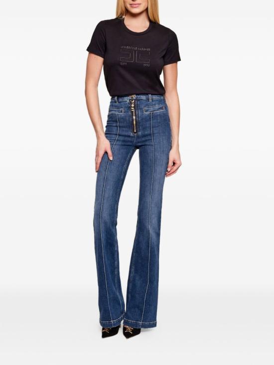 26SS 엘리자베타프랜치 반팔 티셔츠 MA71G61E2110 BLACK - ELISABETTA FRANCHI