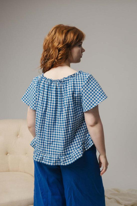  파뮤트 어패럴 블라우스 Pamut Apparel Usa Zoe 탑 핸드우븐 코튼 - PAMUT APPAREL