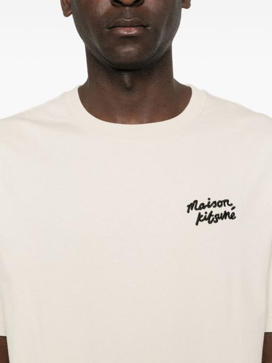 26SS 메종키츠네 핸드라이팅 컴포트 티셔츠 MM00126KJ7025 0304 PELICAN - MAISON KITSUNE