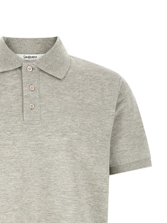 26SS 생로랑 폴로 티셔츠 844845Y37HC1403 - SAINT LAURENT