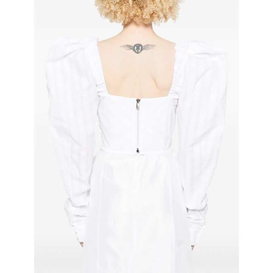  비비안웨스트우드 블라우스 비비안 웨스트우드 스위트하트 넥 퍼프 슬리브  화이트 - VIVIENNE WESTWOOD