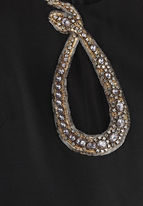 26SS 발렌티노 가라바니 미디 원피스 8B0VAKD51CF CRC Nero gold silver - VALENTINO GARAVANI