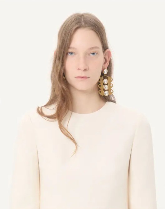 26SS 발렌티노 가라바니 미디 원피스 8B0VAKF51CF A03 Ivory - VALENTINO GARAVANI