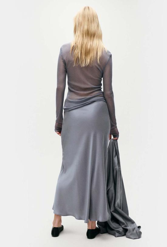  실크 런드리 롱 스커트 롱 바이어스컷 스커트 스톰 - SILK LAUNDRY