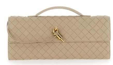 26SS 보테가베네타 안디아모 클러치 741511 VCPP39614 Ecru muse