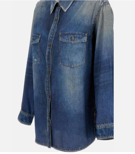 26SS 골든구스 셔츠 GWP02525 P00240650100 Denim - GOLDEN GOOSE