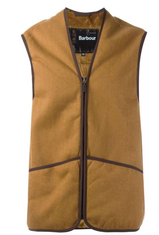 25FW 바버 웜 파일 웨이스트코트 집 인 라이너 MLI0004 MLI1BR31