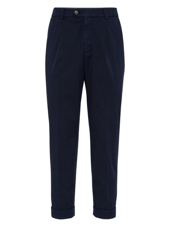 26SS 브루넬로 쿠치넬리 스트레이트 팬츠 M289LE1450 C2517 Blue - BRUNELLO CUCINELLI