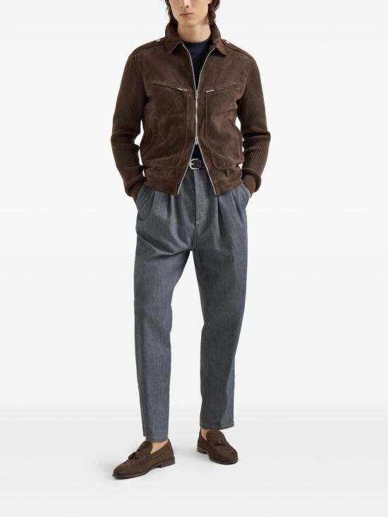 26SS 브루넬로 쿠치넬리 자켓 MPCLF2077 CYY55 Espresso rubino - BRUNELLO CUCINELLI