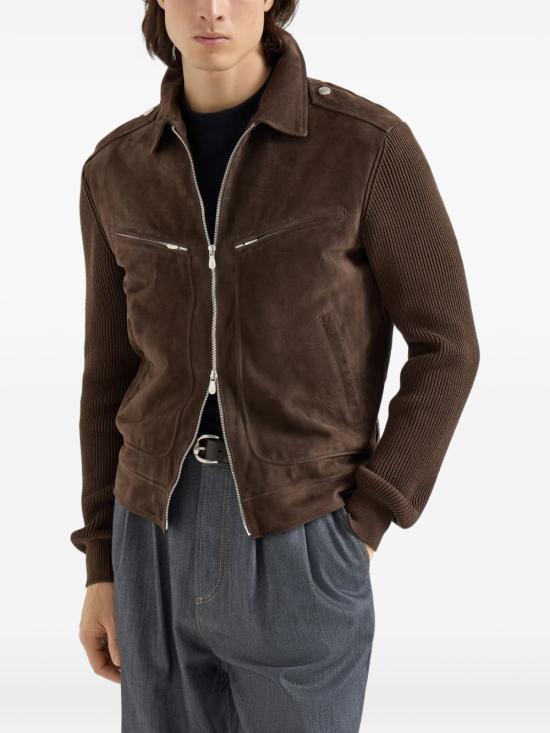 26SS 브루넬로 쿠치넬리 자켓 MPCLF2077 CYY55 Espresso rubino - BRUNELLO CUCINELLI