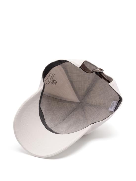 26SS 브루넬로 쿠치넬리 로고 자수 베이스볼 캡 M252D9850 CBN53 Neve beige - BRUNELLO CUCINELLI