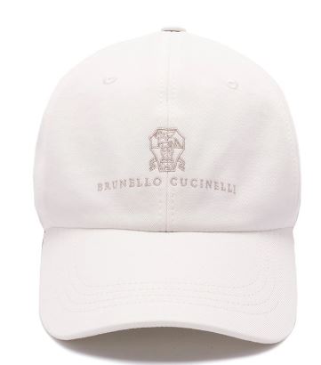26SS 브루넬로 쿠치넬리 로고 자수 베이스볼 캡 M252D9850 CBN53 Neve beige