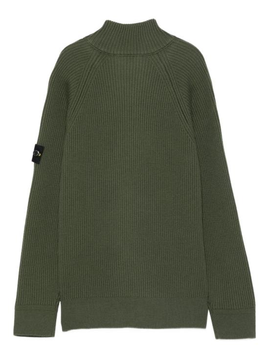 25FW [키즈] 스톤 아일랜드 가디건 K2S165100012 S0C02V0054 Military green - STONE ISLAND