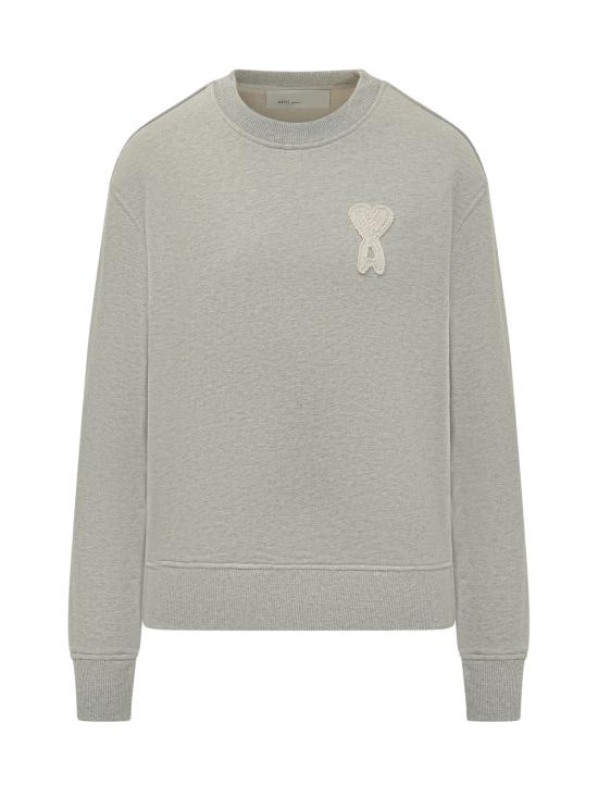 26SS 아미 긴팔 티셔츠 USW787730 A161 GREY WHITE NATURAL