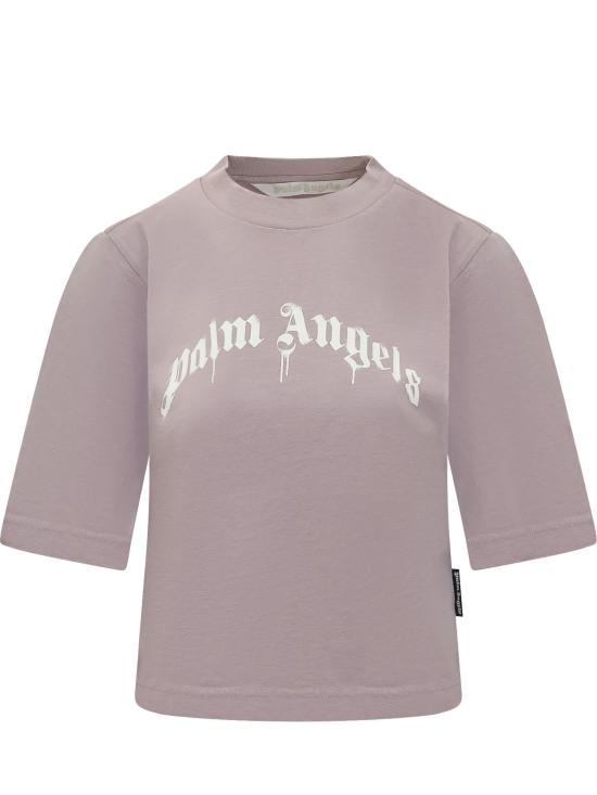 26SS 팜앤젤스 반팔 티셔츠 PWAA079S26JER004 3603 LILAC OFF WHITE