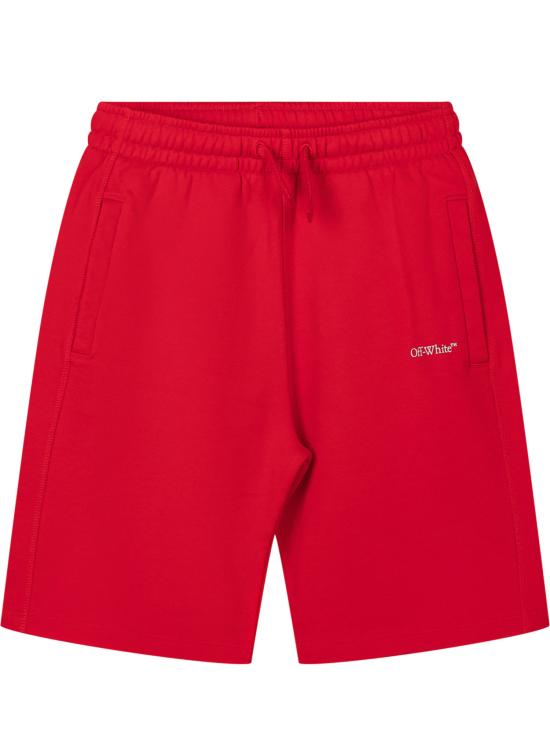 26SS [키즈] 오프화이트 쇼츠/버뮤다 44BCI001S26F00 1600 HIGHT RISK RED