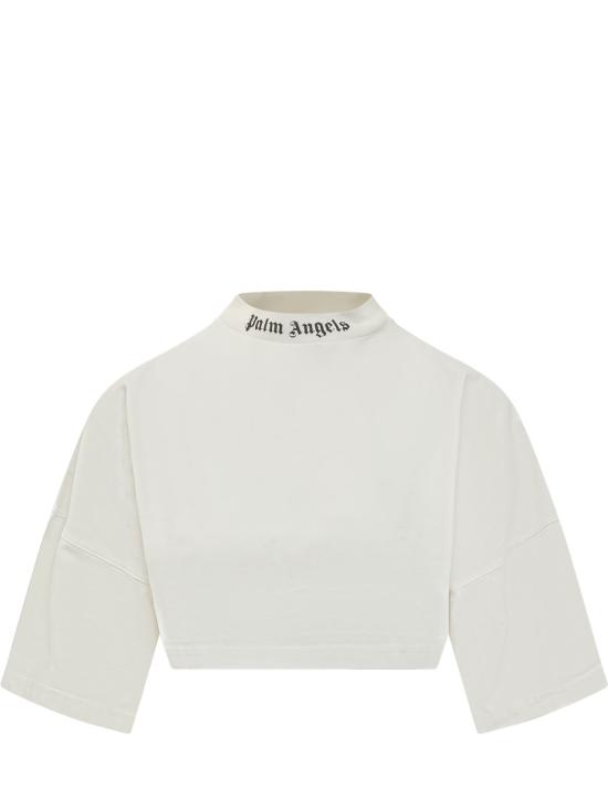 26SS 팜앤젤스 반팔 티셔츠 PWAA054S26JER002 0310 OFF WHITE BLACK