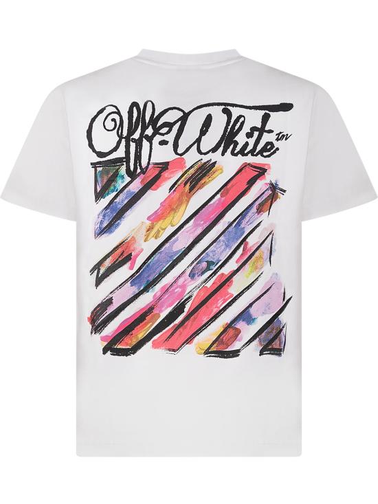 26SS [키즈] 오프화이트 티셔츠 44GAA001S26J00 3100 WHITE - OFF WHITE