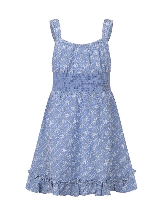26SS [키즈] GUESS KIDS 원피스 J6GK22WR300 FBES LOGO BLUE