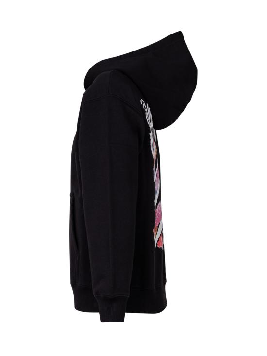 26SS [키즈] 오프화이트 티셔츠 44GBB002S26F00 1001 BLACK - OFF WHITE