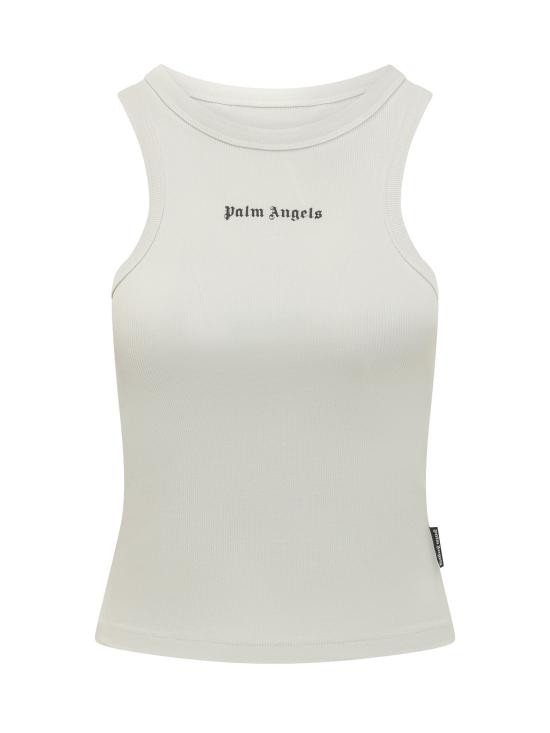 26SS 팜앤젤스 민소매 티셔츠 PWAC024S26JER001 0310 OFF WHITE BLACK