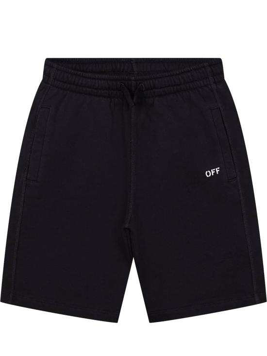 26SS [키즈] 오프화이트 쇼츠/버뮤다 44BCI001S26F00 3001 BLACK