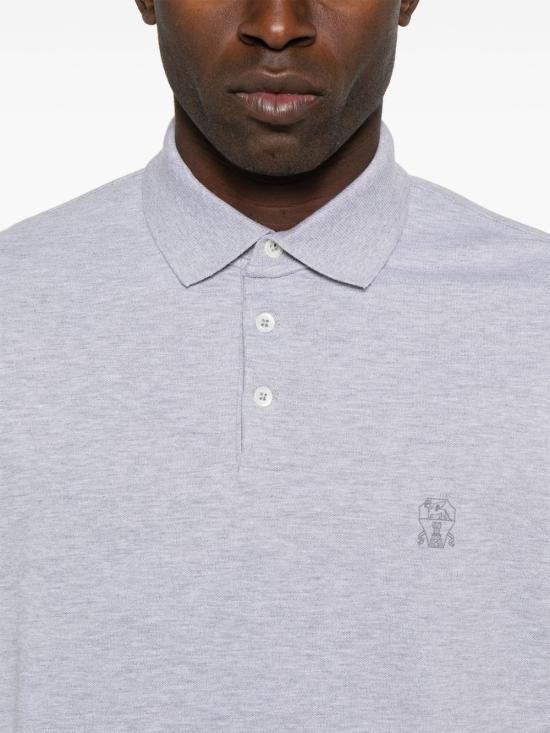 26SS 브루넬로 쿠치넬리 피케 폴로 셔츠 ME8548788 CT924 Grigio piombo - BRUNELLO CUCINELLI