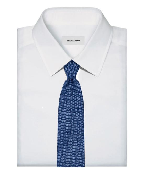 26SS 살바토레 페라가모 넥타이 351324 789048F BLU SCURO - SALVATORE FERRAGAMO