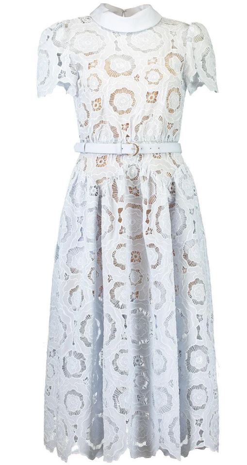 26SS 셀프 포트레이트 미디 원피스 167MB BL BLUE