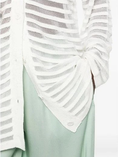 26SS 파비아나 필리피 코튼 린넨 시퀸 가디건 MAD266F100 L7680142 - FABIANA FILIPPI