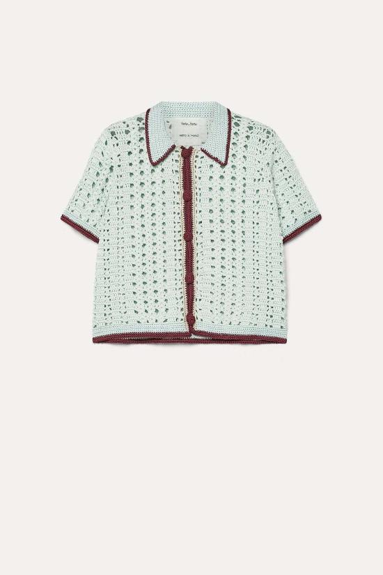  포르테포르테 가디건 포르테 포르테 플룸 크로셰  플룸