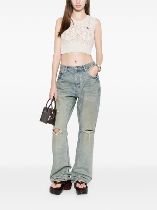 26SS 비비안웨스트우드 민소매 티셔츠 1803007R Y004SA408 White - VIVIENNE WESTWOOD