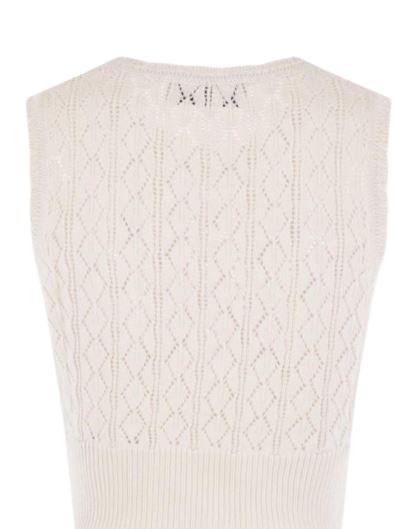 26SS 비비안웨스트우드 민소매 티셔츠 1803007R Y004SA408 White - VIVIENNE WESTWOOD