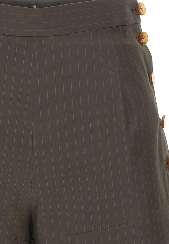 26SS 비비안웨스트우드 숏팬츠 1F01001G W01EJD203 Dark khaki - VIVIENNE WESTWOOD