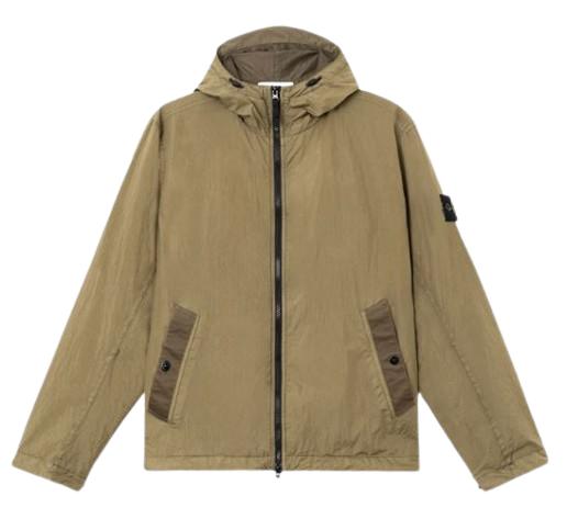 26SS 스톤 아일랜드 크링클 랩스 NY 윈드 레지스턴스 안티 드롭 후드 자켓 L1S154100001 S0A23V005G Military green