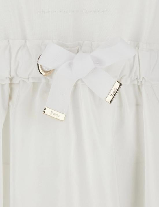 26SS 에르노 미디 원피스 AB000032D 520561000 White - HERNO